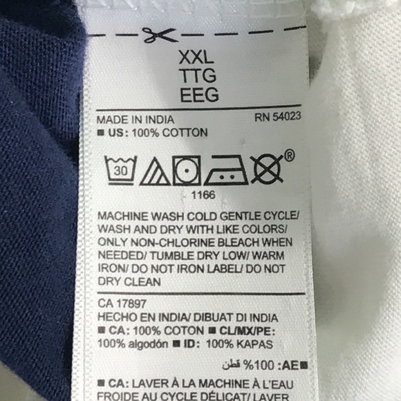 Old Navy Blue White Strip Shirt - Picture 6 of 6